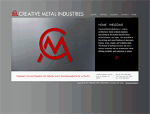 Tablet Screenshot of creativemetal.com